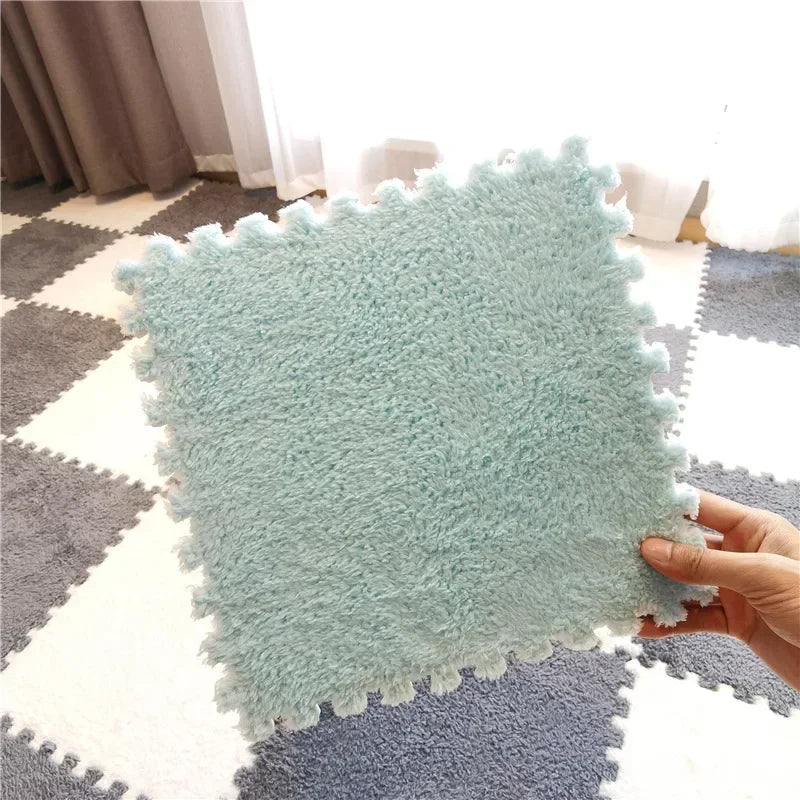 5-20pcs Soft Plush Kids Carpet Baby Play Mat Baby Play Mat in Children's Room Keep Warm Playmat for Baby Floor Baby Foam Mat