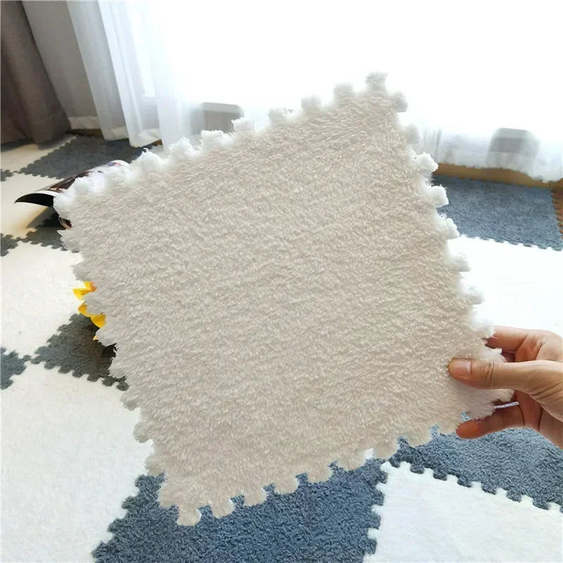 5-20pcs Soft Plush Kids Carpet Baby Play Mat Baby Play Mat in Children's Room Keep Warm Playmat for Baby Floor Baby Foam Mat