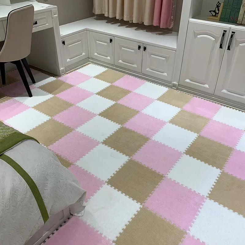 5-20pcs Soft Plush Kids Carpet Baby Play Mat Baby Play Mat in Children's Room Keep Warm Playmat for Baby Floor Baby Foam Mat