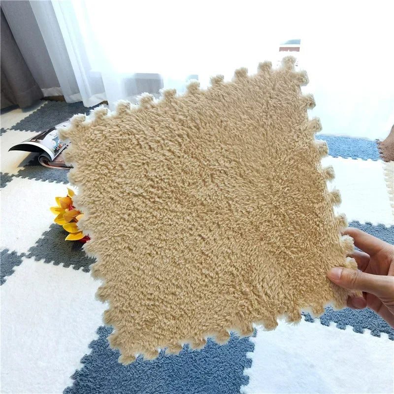 5-20pcs Soft Plush Kids Carpet Baby Play Mat Baby Play Mat in Children's Room Keep Warm Playmat for Baby Floor Baby Foam Mat