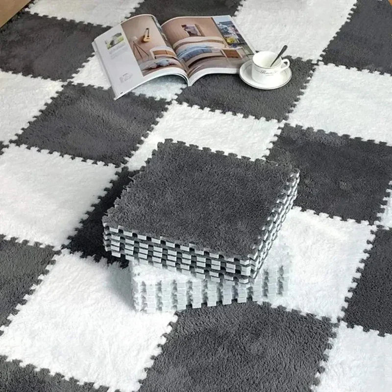 5-20pcs Soft Plush Kids Carpet Baby Play Mat Baby Play Mat in Children's Room Keep Warm Playmat for Baby Floor Baby Foam Mat