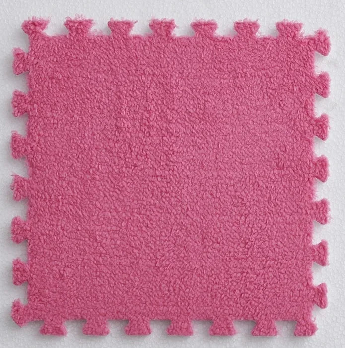 EVA Crawling Mat Stitching Suede Floor Mat Baby Play Mat Home Fashion Living Room Bedroom Puzzle Foam Carpet 30*30*1cm