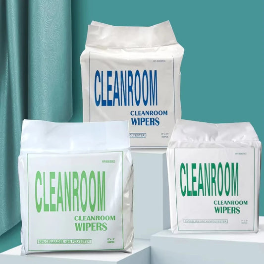 150pcs 9inch 100% Polyester Lint Free Clean Room Wiper 1009S Cleanroom Wipes for Cleaning Ink Clean Printing Machine