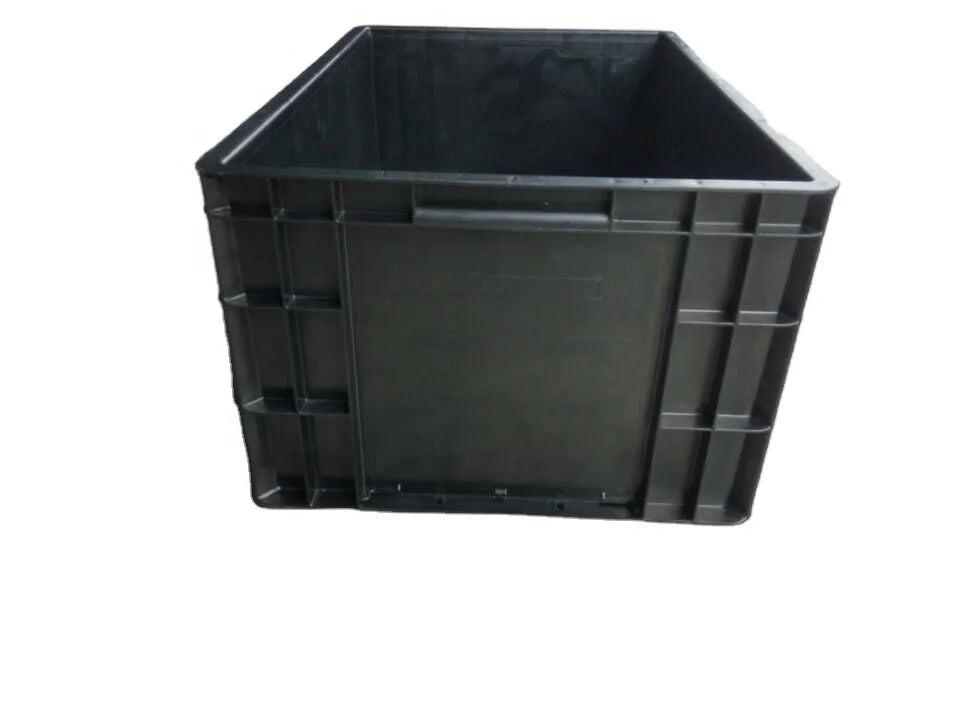 Esd Bin Box Plastic Tool Black Antistatic PP PVC Box Black Conductive Carrage Line Electronics Components Box with Lid