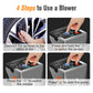 Car Jump Starter Electric Air Blower 8 in 1 Air Pump Power Bank Lighting Portable Speed Rotation Blowing Suction Leaf