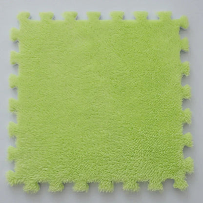 EVA Crawling Mat Stitching Suede Floor Mat Baby Play Mat Home Fashion Living Room Bedroom Puzzle Foam Carpet 30*30*1cm