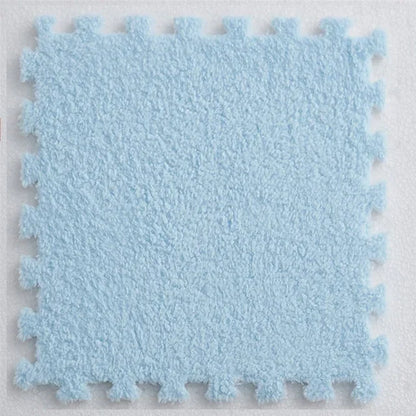 EVA Crawling Mat Stitching Suede Floor Mat Baby Play Mat Home Fashion Living Room Bedroom Puzzle Foam Carpet 30*30*1cm