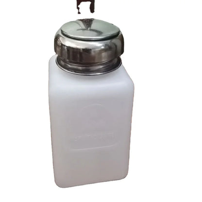 6 OZ Antistatic Plastic Bottle Dispenser/200ml White ESD Alcohol Dispenser Bottle/ Static Safe Alcohol Solvent Dispenser