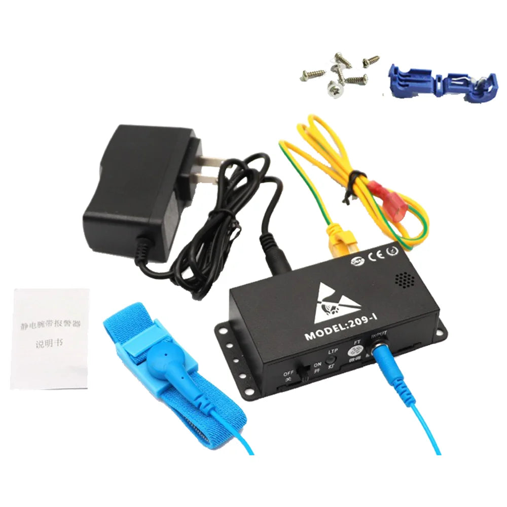 JEJOR 518-1 209 201 202 401 Electrostatic Test Equipment ESD Alarm Antistatic Wrist Strap Ground Monitor Tester