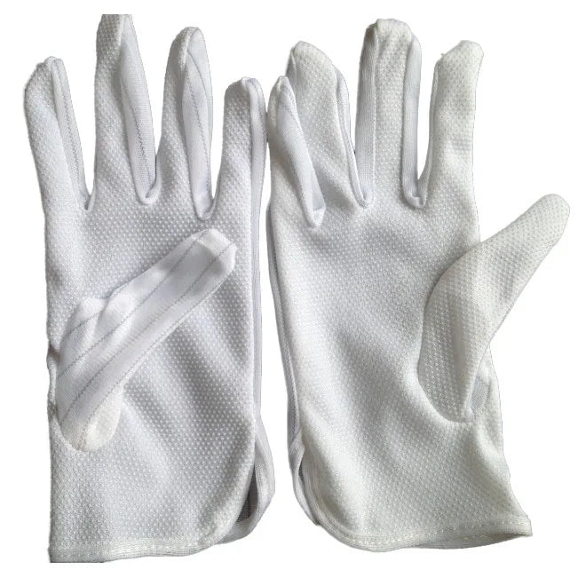 Custom Logo Best Material for Boxes Pu Plam Coatinig Cleanroom Gloves Singapore Esd Dotted Glove