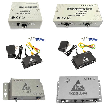 JEJOR 518-1 209 201 202 401 Electrostatic Test Equipment ESD Alarm Antistatic Wrist Strap Ground Monitor Tester