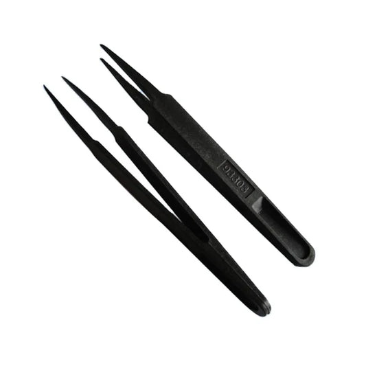 Black Plastic Gadgets Tweezers Tools ESD Tweezers for  Clean Room