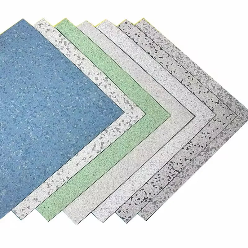 2mm Anti-Static PVC Tile Flooring European Design Style Plain Surface Vinyl Roll for Esd Floors