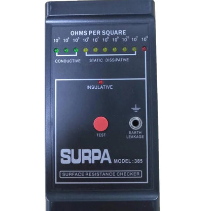 Black ESD  ESD Items Meter Multipurpose Digital LED Display Surface Resistance Tester Surpa 385