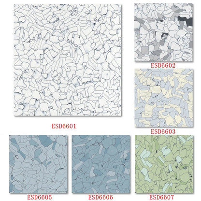 600*600mm*2mm Cleanroom Static Control Vinyl Floor Covering ESD Antistatic PVC Vinyl Flooring Tile
