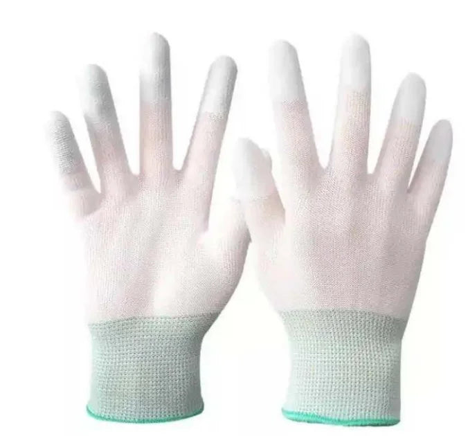 Custom Logo Best Material for Boxes Pu Plam Coatinig Cleanroom Gloves Singapore Esd Dotted Glove