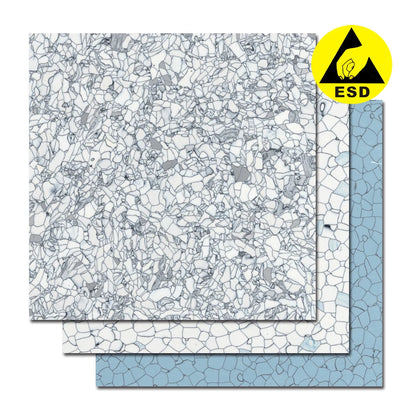ALLESD Customized Size Waterproof Different Pattern Cleanroom ESD PVC Vinyl Floor Tile