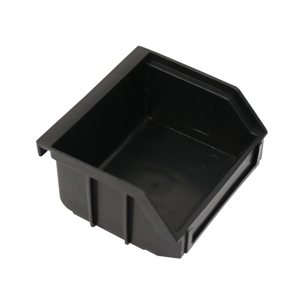 QXR Q-BH1 95*105*50mm Anti-static Plastic Back-hanging Style Small Black Component ESD Picking Bin