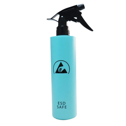 Blue 500ml Plastic Squeeze Type EPA Solvent Dispenser Bottle Antistatic ESD Spray Wash Bottle for ESD Safe Area