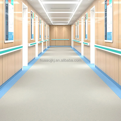 2mm Anti-Static PVC Tile Flooring European Design Style Plain Surface Vinyl Roll for Esd Floors