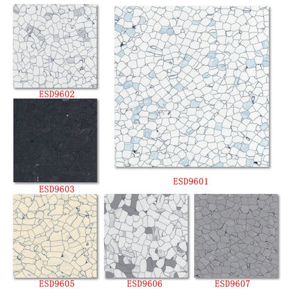 600*600mm*2mm Cleanroom Static Control Vinyl Floor Covering ESD Antistatic PVC Vinyl Flooring Tile