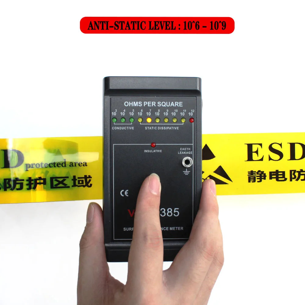 1- Printed Yellow Color BOPP Film Floor Area Protection Marking Warning Caution Low Static Anti-Static ESD Adhesive Tape