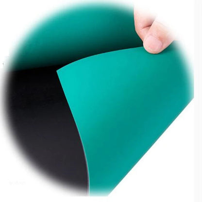 Temperature Resistant 2mm 2layers 1mx10m Work Bench Cleanroom Green ESD Rubber Table Mat Roll