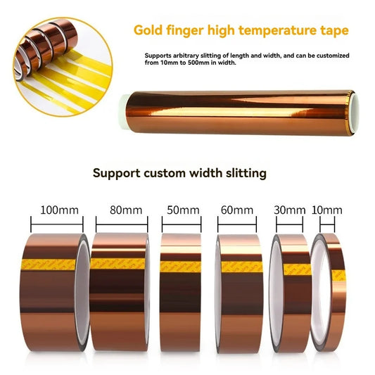 High Temperature Insulation Masking PI Film PCB Polyimide Tape
