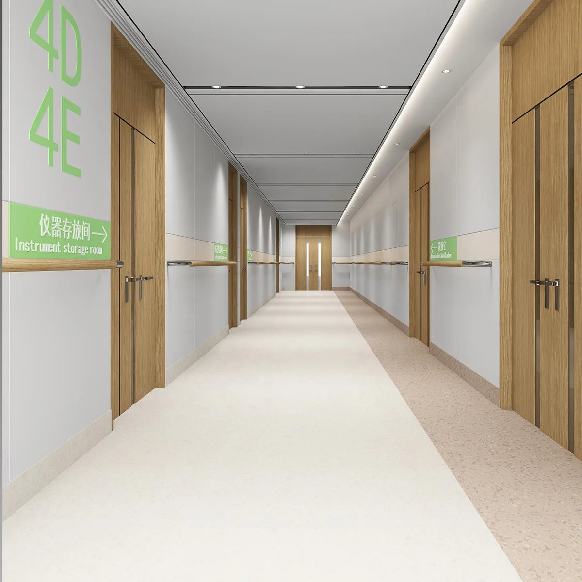 2mm Anti-Static PVC Tile Flooring European Design Style Plain Surface Vinyl Roll for Esd Floors