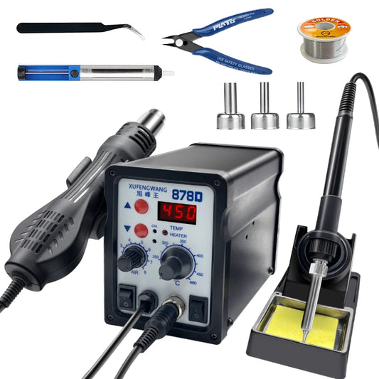 Factory 2-in-1 Industrial Welding Table Set Anti-static 878D Welding Table  Factory Maintenance