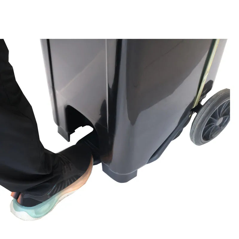 High Quality Black Plastic 120L 240L Antistatic Garbage Box ESD Waste Bins Cover Wheels Industrial Design Laboratory Workshop