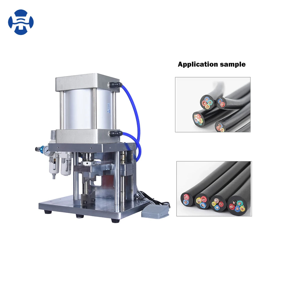 Large Square V-Blade Cutting Thread Equipment Pneumatic Wire Harness V-Edged Knife Cable Manufacturing Machine
