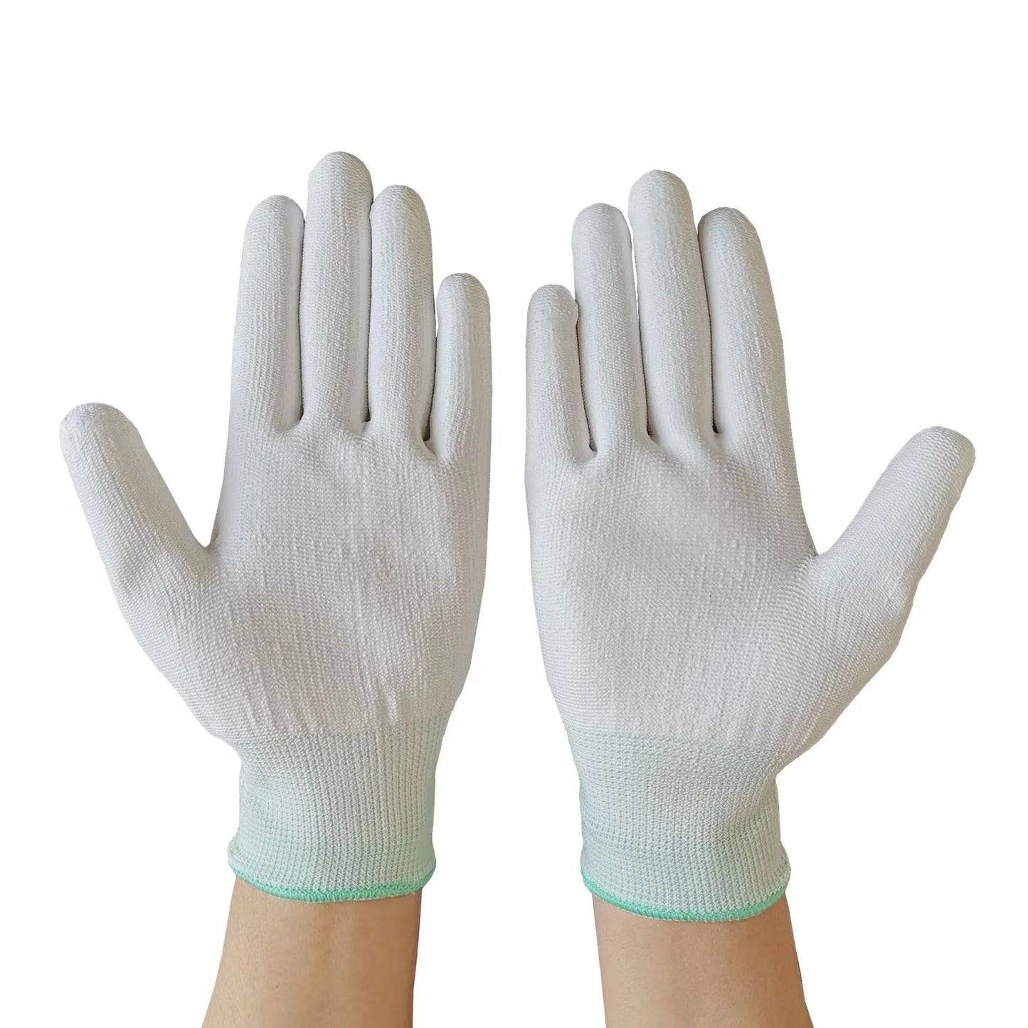 FR0306 Conductive Copper Fiber Glove PU Fingertip Coating Gloves
