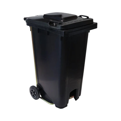 High Quality Black Plastic 120L 240L Antistatic Garbage Box ESD Waste Bins Cover Wheels Industrial Design Laboratory Workshop