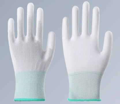 FR0306 Conductive Copper Fiber Glove PU Fingertip Coating Gloves