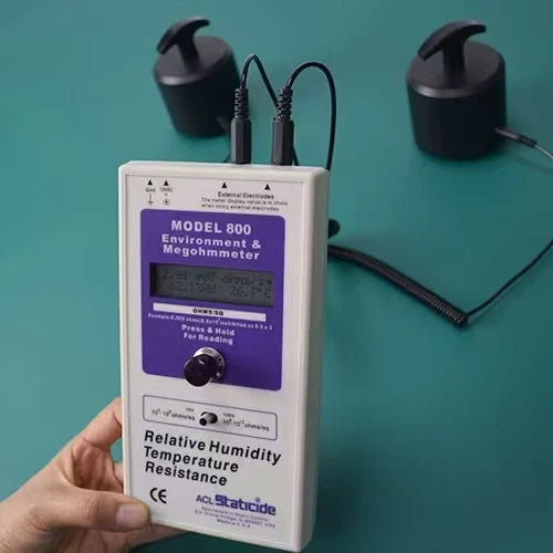 Digital Anti Static Products Resistivity Impedance Test Meter Hammer Type Surface Resistance Tester Measurement SL-030B