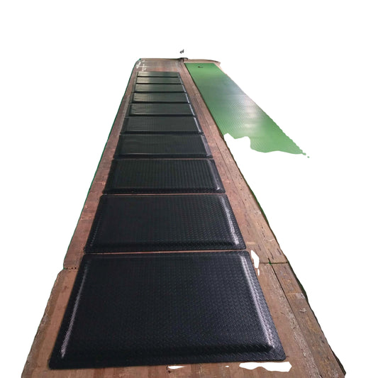 Customized Black Anti slip PVC Surface Anti-static ESD Cushion Anti-fatigue Floor Mat for Grounding in ESD Areas