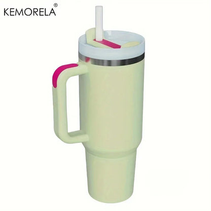 Handle Lid Straw 40oz Stainless Steel Water Bottle
