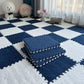 Soft Plush Mat Toys Eva Foam Puzzle Carpet Warm Playmat for Living Room Balcony Pink Spliceable Carpet 30*30*1CM