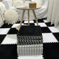 Soft Plush Mat Toys Eva Foam Puzzle Carpet Warm Playmat for Living Room Balcony Pink Spliceable Carpet 30*30*1CM